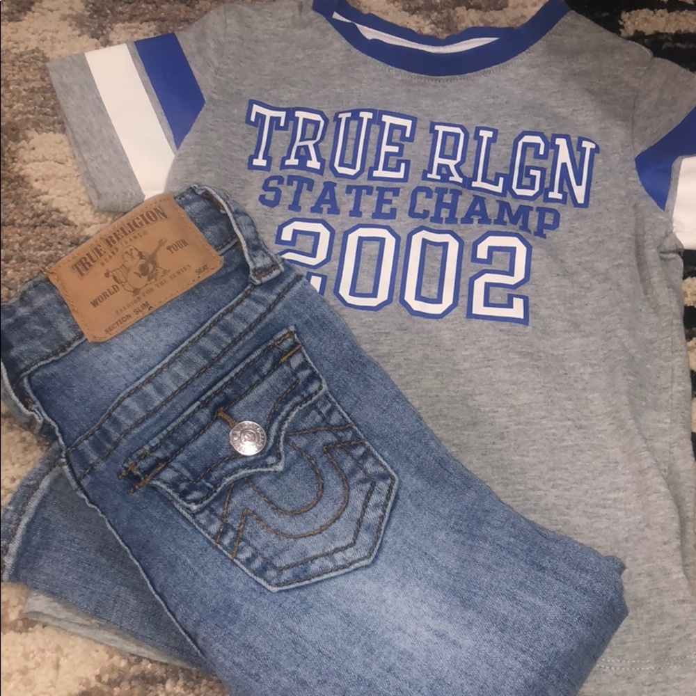 Little boys Size 4 true religion outfit
